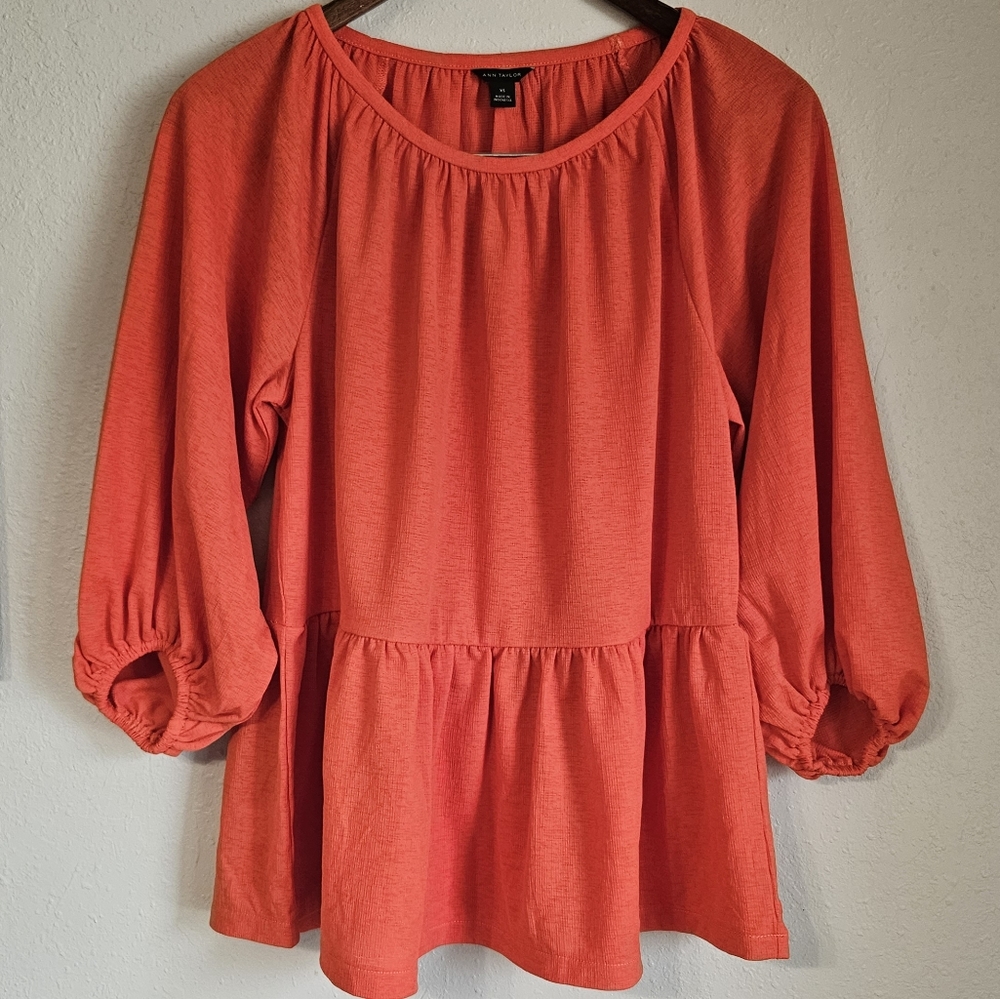 Ann Taylor Nwt Peplum Blouse Sz XS